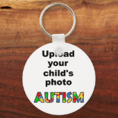 Autism Awareness Sleutelhanger I Love Customize (Voorkant)