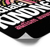Autism Awareness special ed leraar radiate kindne Poster (Hoek)