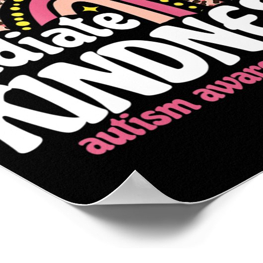 Autism Awareness special ed leraar radiate kindne Poster (Hoek)
