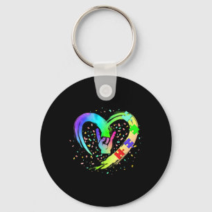 Autism Awareness Special Ed Teacher ASL Sign Langu Sleutelhanger