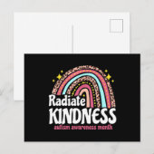 Autism Awareness special ed teacher radiate kindne Briefkaart (Voorkant / Achterkant)