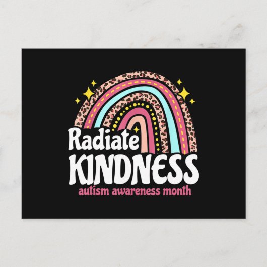 Autism Awareness special ed teacher radiate kindne Briefkaart (Voorkant)