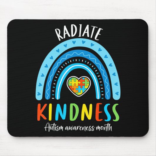 Autism Awareness Special Ed Teacher Radiate Kindne Muismat (Voorkant)