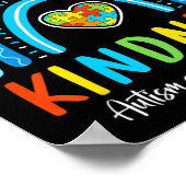 Autism Awareness Special Ed Teacher Radiate Kindne Poster (Hoek)