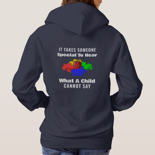 Autism Awareness Special Education Needs Teachers Hoodie (Achterkant)