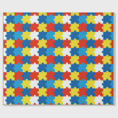 Autism Awareness Spectrum Jigzaag Puzzle Piments Cadeaupapier (Vlak)