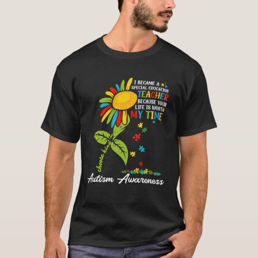 Autism Awareness Sped Teacher Special Education Su T-shirt (Voorkant)
