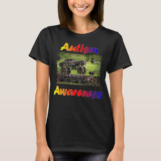 Autism Awareness Spester Truck Jam Puzzle P T-shirt