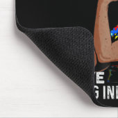 Autism Awareness Sterke mam Afro Moeder Black Wome Muismat (Hoek)