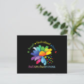Autism Awareness Sunflower Accept Understand Love Briefkaart (Staand voorkant)