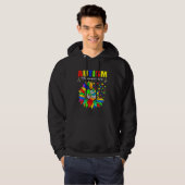 Autism Awareness Sunflower Choose Kindness Mom Kid Hoodie (Voorkant volledig)
