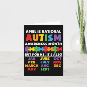 Autism Awareness Support Autism Kids For Mom Dad 2 Kaart