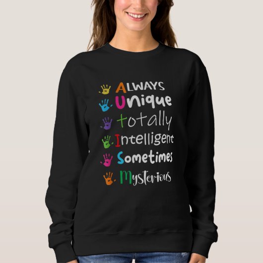 Autism Awareness Support Autism Kids For Mom Dad 2 Trui (Voorkant)