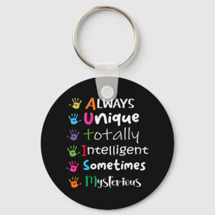 Autism Awareness Support Autism Kinder for mam Dad Sleutelhanger