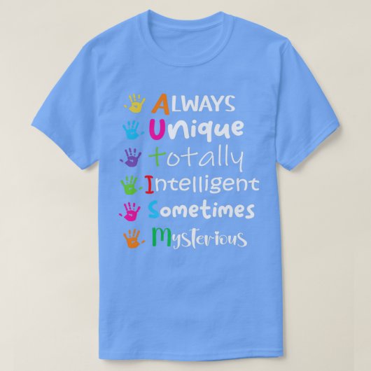 Autism Awareness Support Autism Kinder for mam Dad T-shirt (Design voorkant)