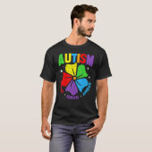Autism Awareness Support Autism Kinder for mam Dad T-shirt (Voorkant volledig)