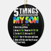 Autism Awareness Support Autism Son Kinder voor ma Keramisch Ornament (Links)