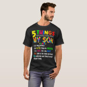 Autism Awareness Support Autism Son Kinder voor ma T-shirt (Voorkant volledig)