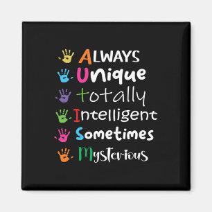 AUTISM AWARENESS Support Autisme Kinderen voor mam Magneet