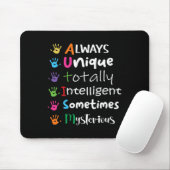 AUTISM AWARENESS Support Autisme Kinderen voor mam Muismat (Met muis)
