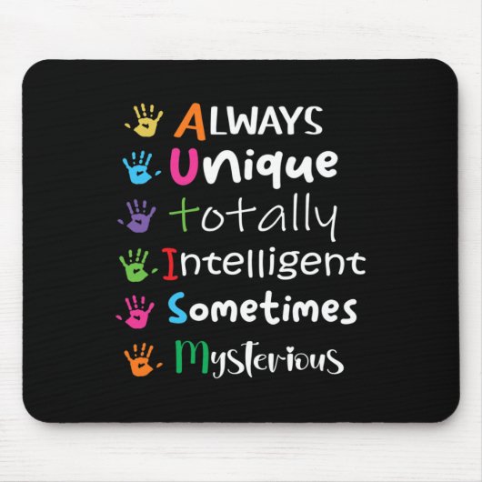 AUTISM AWARENESS Support Autisme Kinderen voor mam Muismat (Voorkant)