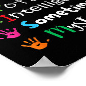 AUTISM AWARENESS Support Autisme Kinderen voor mam Poster (Hoek)