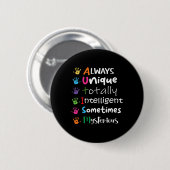AUTISM AWARENESS Support Autisme Kinderen voor mam Ronde Button 5,7 Cm (Voorkant /achterkant)