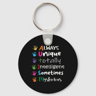 AUTISM AWARENESS Support Autisme Kinderen voor mam Sleutelhanger