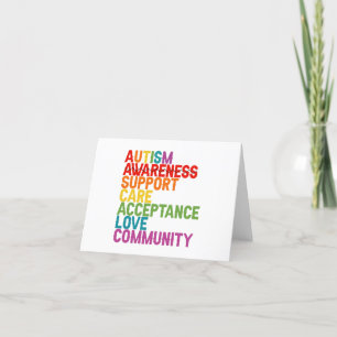 Autism Awareness Support Care Acceptation Ally Gif Bedankkaart