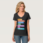 Autism Awareness Support Care Acceptation Love Com T-shirt (Voorkant volledig)