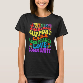 Autism Awareness Support for Kids Boys Women & men T-shirt