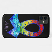 Autism Awareness Support Ribbon iPhone 7 hoesje (Achterkant (horizontaal))