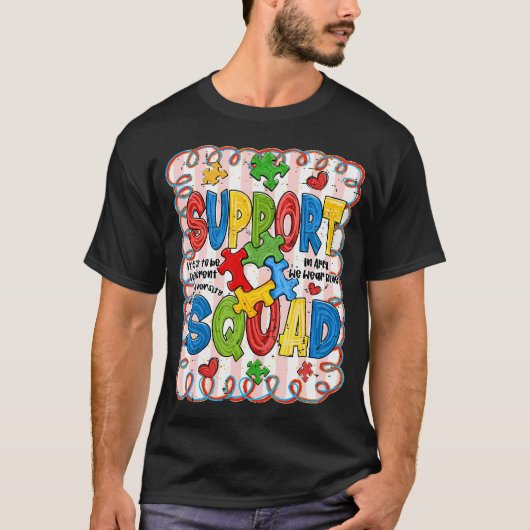 Autism Awareness Support Squad Acceptance T-shirt (Voorkant)