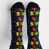 Autism Awareness Swag Pattern Sokken (Top)