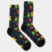 Autism Awareness Swag Pattern Sokken (Rechts)