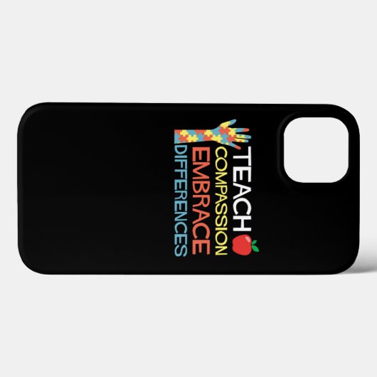 Autism Awareness Teach Compassion Embrace Differen Case-Mate iPhone Case (Achterkant (horizontaal))