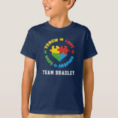 Autism Awareness Teach Love Hope Inspire Custom T-shirt (Voorkant)