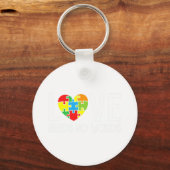 Autism Awareness Teacher Love Needs No Word Specia Sleutelhanger (Voorkant)