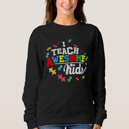 Autism Awareness Tees  I Teach Awesome Kids (Voorkant)