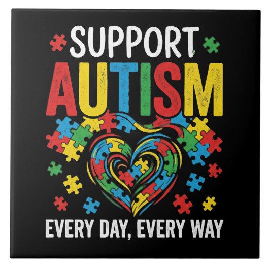 Autism awareness tegeltje (Voorkant)
