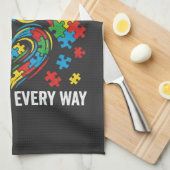 Autism awareness theedoek (Quarter Fold)