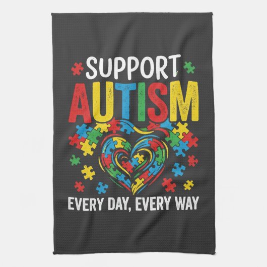 Autism awareness theedoek (Verticaal)