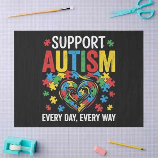 Autism awareness tissuepapier (Craft)