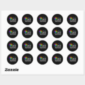 Autism Awareness Unieke Masterproduct Cool Parents Ronde Sticker (Vel)