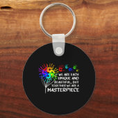 Autism Awareness Unieke Masterproduct Cool Parents Sleutelhanger (Achterkant)