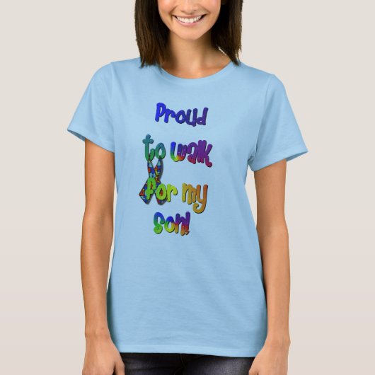 Autism Awareness Walker T-shirt (Voorkant)