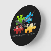 Autism Awareness Wall klok (Hoek)