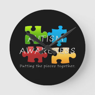 Autism Awareness Wall klok