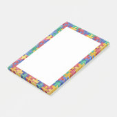 Autism Awareness waterverf puzzle Post-it notes (Schuin)