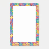 Autism Awareness waterverf puzzle Post-it notes (Voorkant)